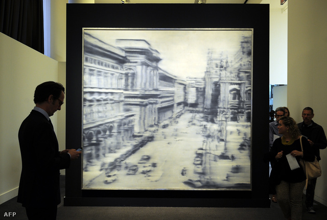 gerhard Richter: Domplatz, Mainland című képe a Sotheby's árverésén
