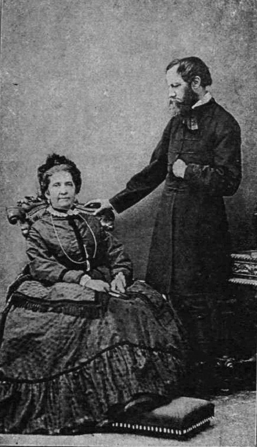 Laborfalvi Róza és Jókai Mór, 1873-as felvétel.