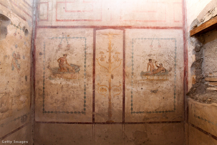 Ókori festmény Pompeji területén