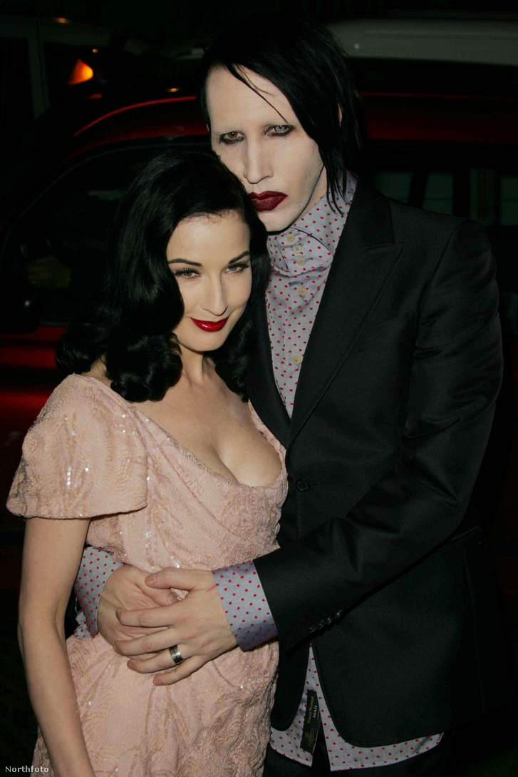 Marilyn Manson és első neje, Dita Von Teese 2006-ban