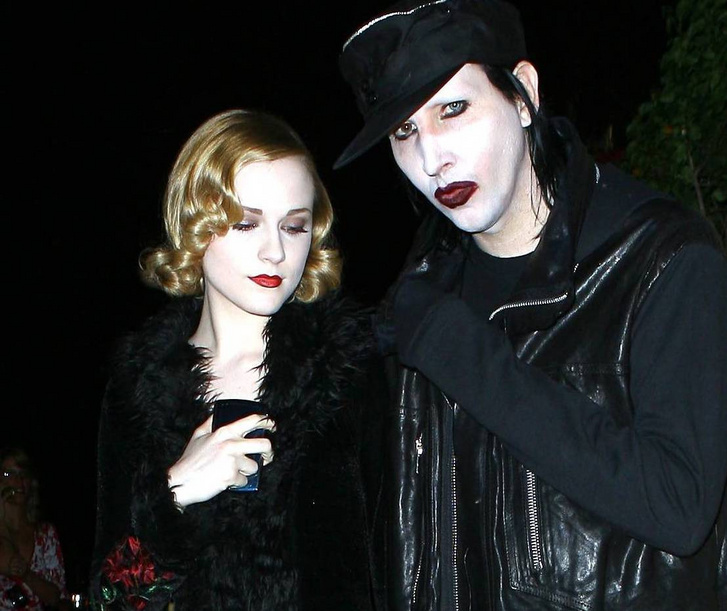 Marilyn Manson és Evan Rachel Wood 2007-ben