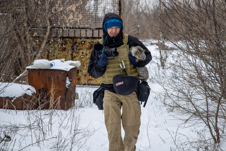Makszim Levin ukrán fotós 2022. január 25-én