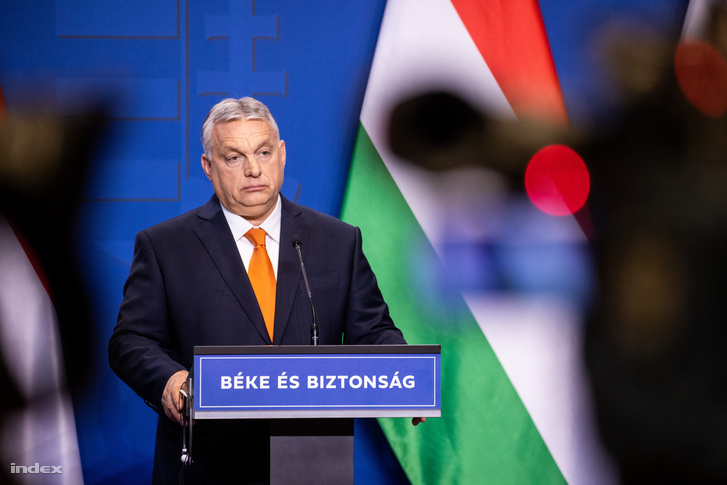 Orbán Viktor nemzetközi sajtótájékoztatót tartott 2022. április 6-án