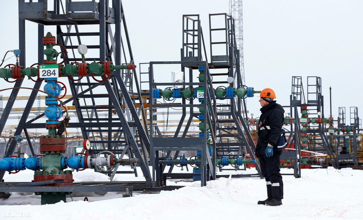 Egy olajmező Oroszországban 2019. március 10-én