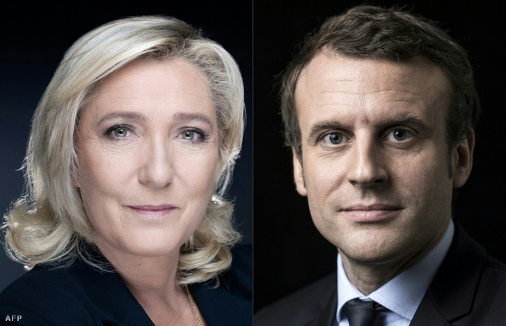 Marine Le Pen és Emmanuel Macron
