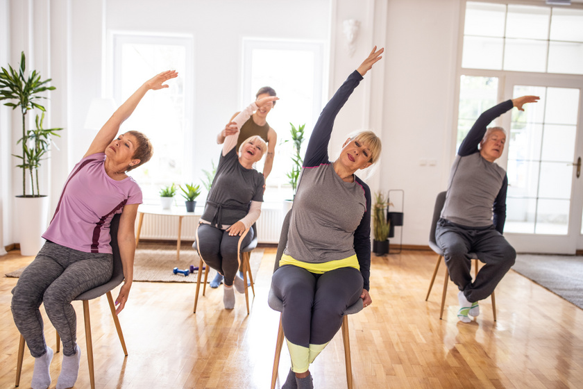 A székjóga gyakorlatilag a jógázás egy könnyített változata, ami olyan gyakorlatokból áll, amiket széken ülve, vagy rátámaszkodva, mellette állva is el lehet végezni. A nyújtó és erősítő edzés a mély törzsizmokat is alaposan megdolgoztatja, fejleszti a testtartást és az egyensúlyérzéket, de az agyműködést is támogatja.