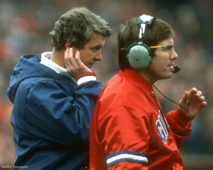 Bill Parcels és Bill Belichick még a Giants edzői stábjában