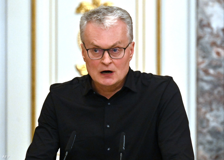 Gitanas Nausėda litván elnök 2022. április 13-án
