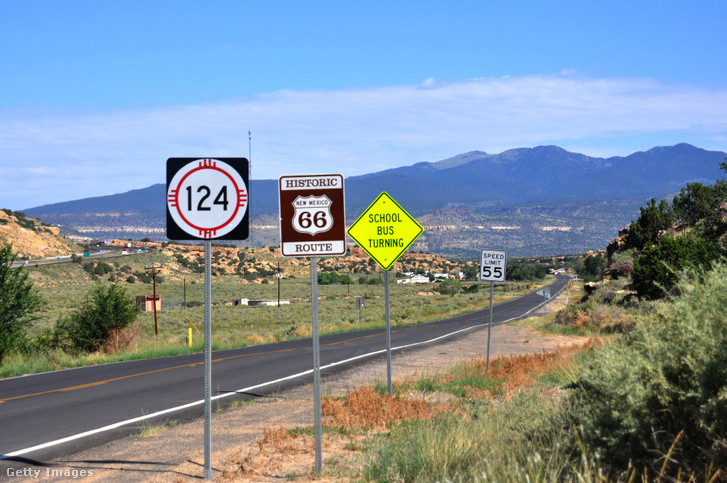 A 66-os út Új-Mexikóban 2012. augusztus 10-én