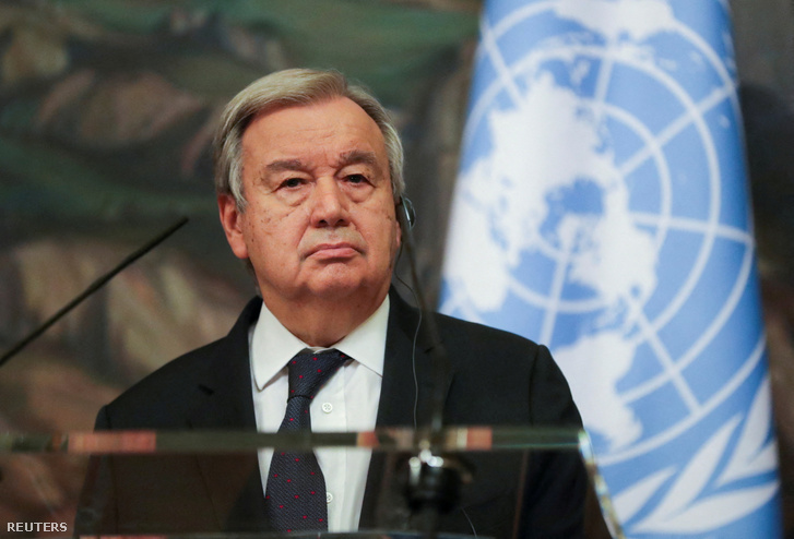 António Guterres 2022. március 26-án Moszkvában
