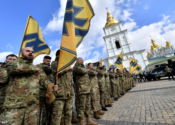 Az Azov ezred veteránjai 2020. március 14-én
