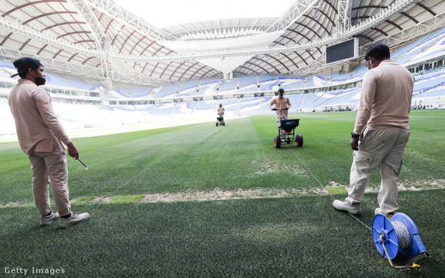 Az Al Wakrah, a 2022-es katari foci-vb egyik helyszíne belülről