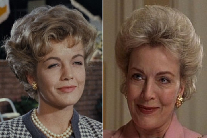 Joanna Barnes az Apád-anyád idejöjjön című filmben 1961-ben és 1998-ban