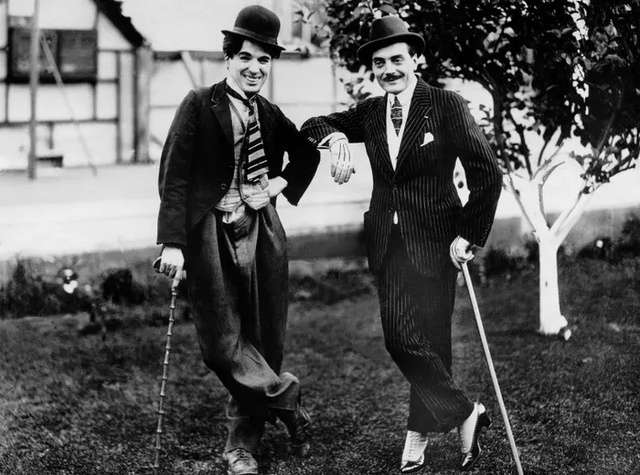 Max Linder és Charlie Chaplin Hollywoodban