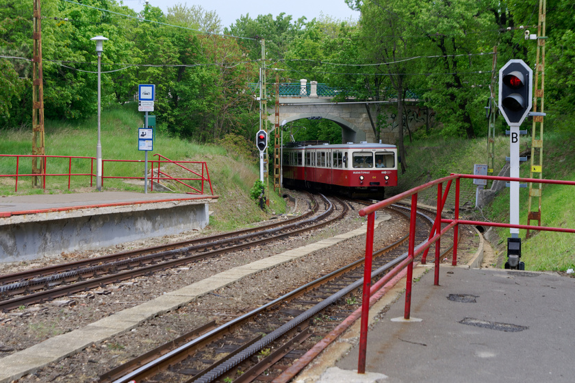 20190503 The Budapest Cog-wheel Railway at Széchenyi hegy 1358 2