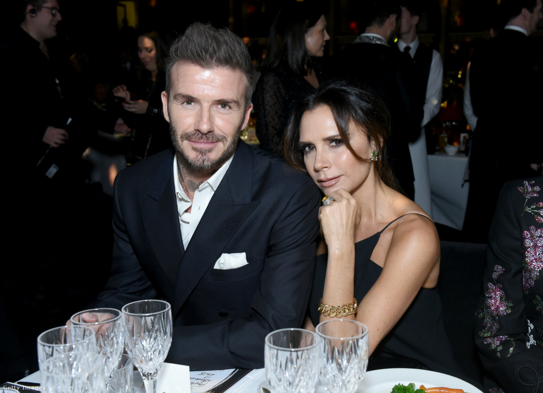 David Beckham és Victoria Beckham 2018. december 10-én