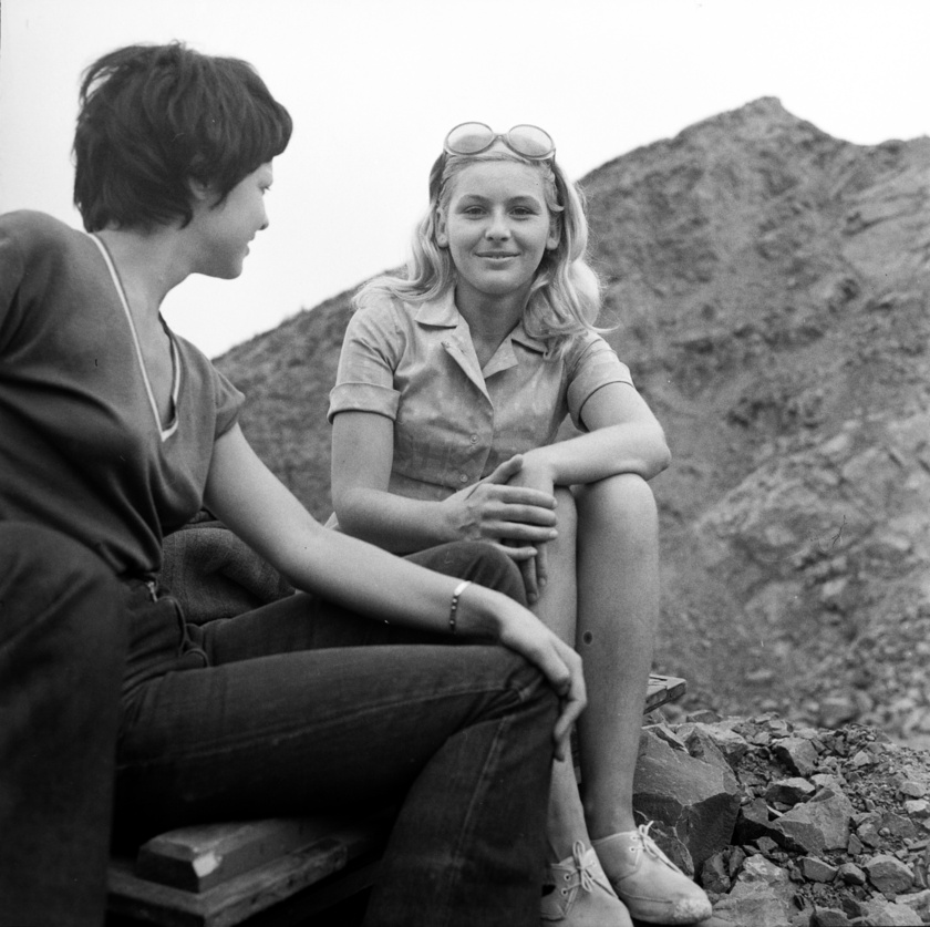 Gór Nagy Mária 1970-ben, a Csodálatos jövendő című tévéfilm forgatásakor.