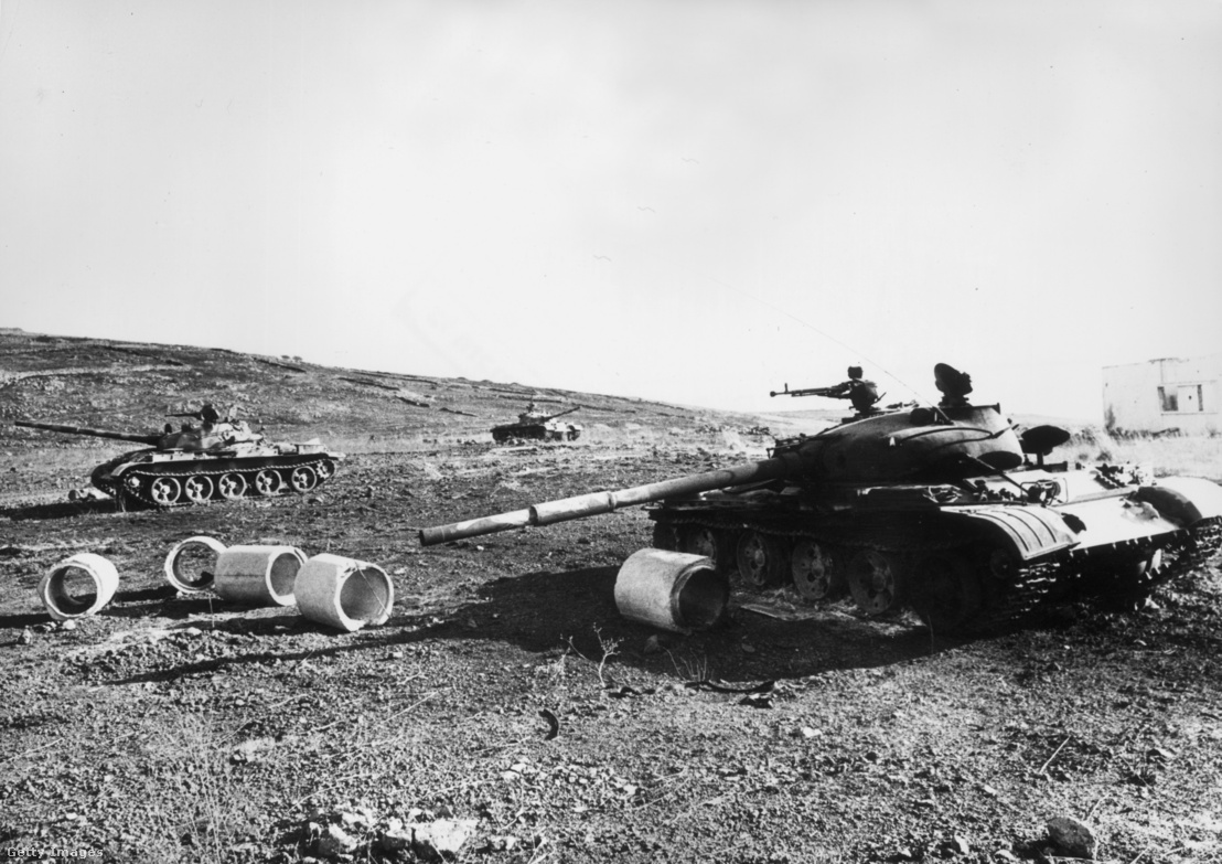 A jom kippuri háború frontvonala 1973-ban Izraelben