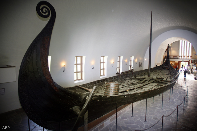 A viking hajót az osebergi ásatásokon tárták fel