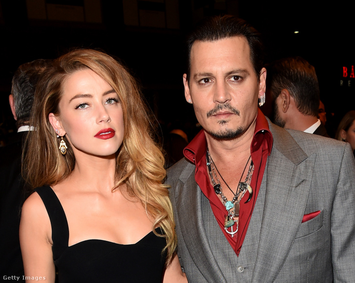 Amber Heard és Johnny Depp 2015. szeptember 14-én