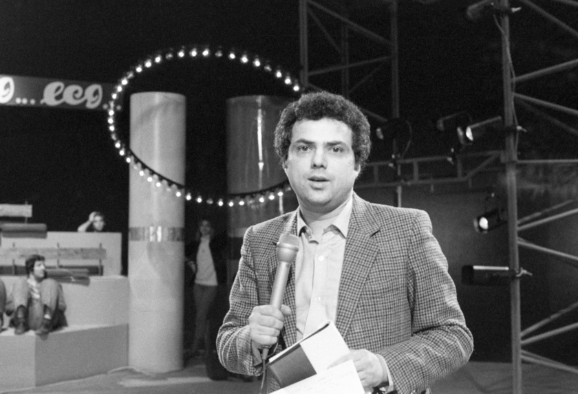 Rózsa György 1984-ben, egyik műsora forgatása közben.