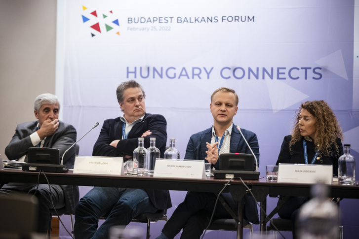 Makszim Szamorukov a 2022 februárjában rendezett Budapest Balkans fórumon Budapesten