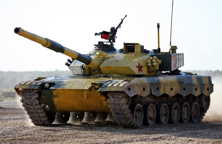 A Type 96 kínai harckocsi, 2017-ben az orosz tankbiatlonon