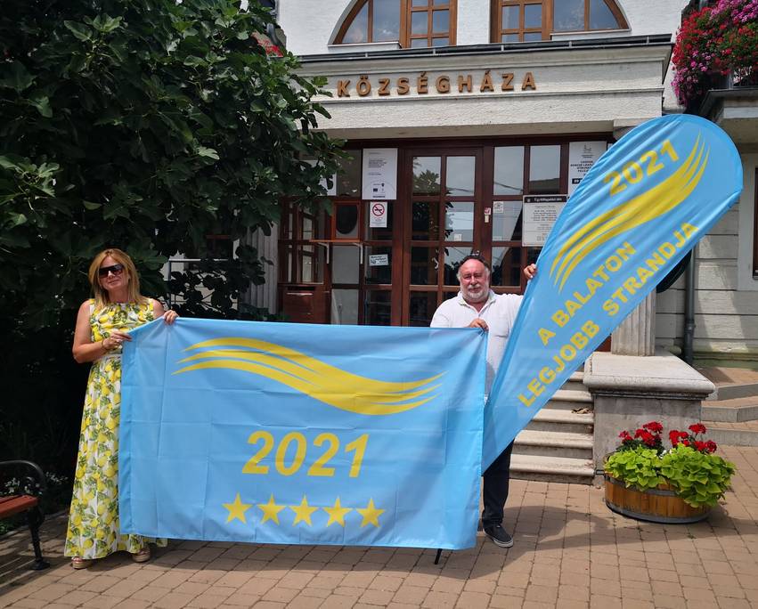 Tavaly a csopaki strand kapta a legmagasabb pontszámot A Kék Hullám Zászló zsűrijétől