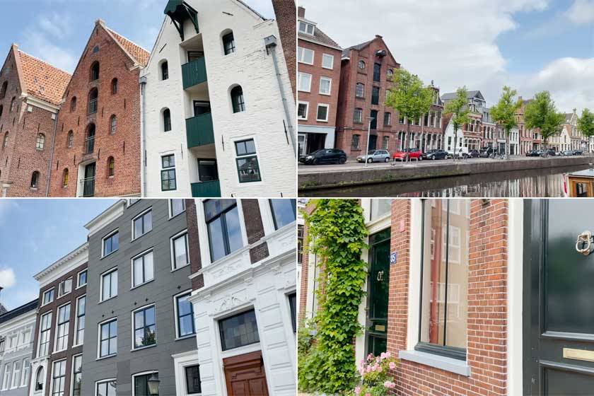 A holland utcákon sorakozó keskeny épületek az egész városnak mesebeli hangulatot kölcsönöznek. Valkó Eszterék a jobb alsó téglaházban élnek.
