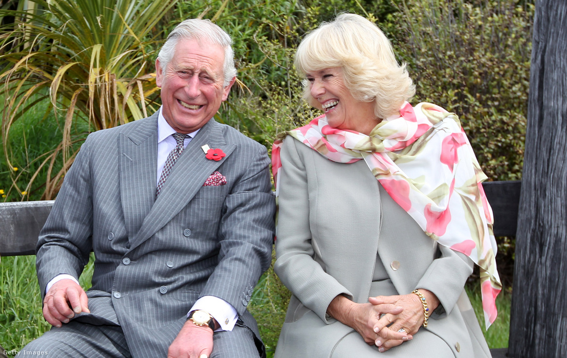 Károly herceg és Kamilla hercegné 2015. november 5-én Dunedinben, Új-Zélandon