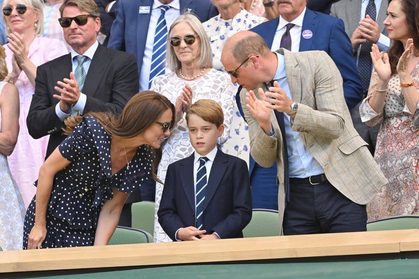 A wimbledoni teniszbajnokság utolsó napján ott volt György herceg is.