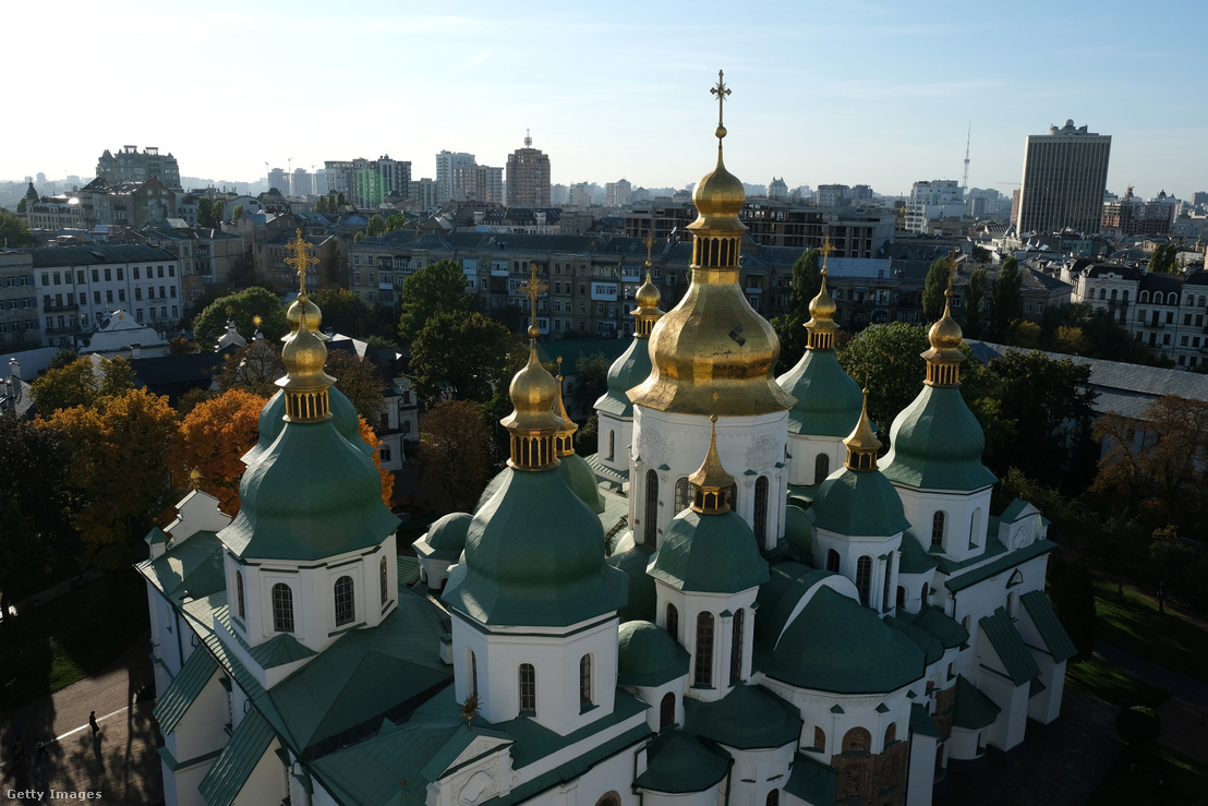 A Szent Szófia-székesegyház Kijevben 2019. október 2-án