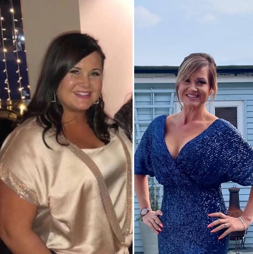Az egykor 103 kilós nőnek, aki már 48-as méretű ruhákat hordott, sikerült 43 kilót fogynia annak köszönhetően, hogy csatlakozott a Slimming World nevű fogyókúrás csoporthoz.