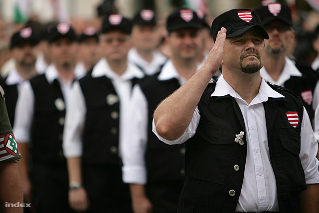 Gárdisták a Budai Várban, 2007 augusztusában