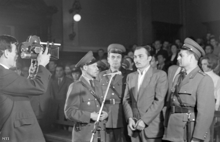 Burai Árpád az ítélet indoklását hallgatja 1968. március 29-én