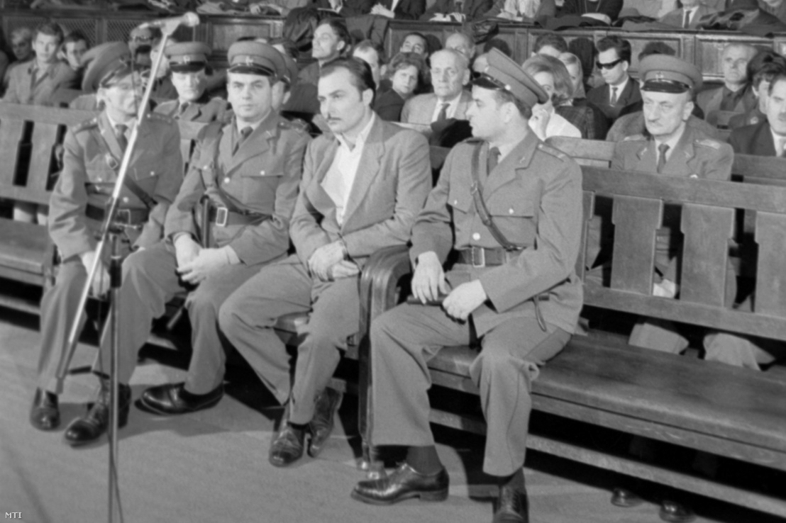 Burai Árpád a vádlottak padján (j2) 1968. március 29-én