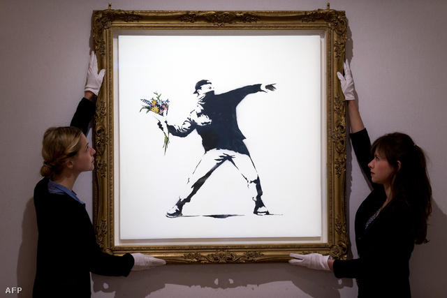 56,5 millió forintot ért Banksy egyik leghíresebb alkotása.