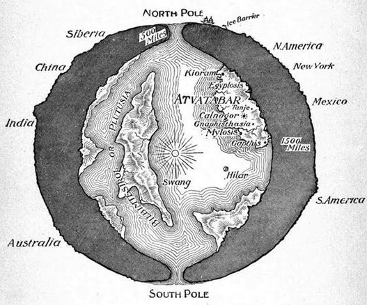 Ilyen lenne a Föld valójában? (19. századi üreges Föld-ábrázolás)