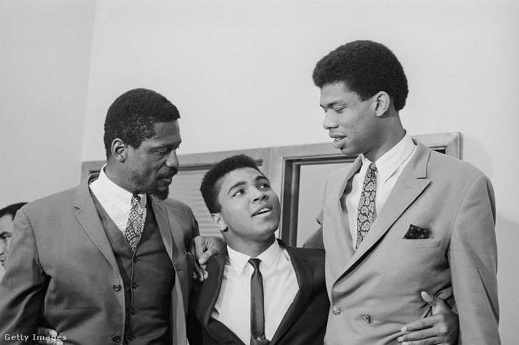 Bill Russell, Muhammad Ali és Lew Alcindor (azaz Kareem Abdul-Jabbar)