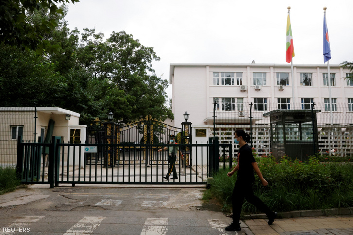 Mianmar nagykövetsége Pekingben 2022. augusztus 8-án
