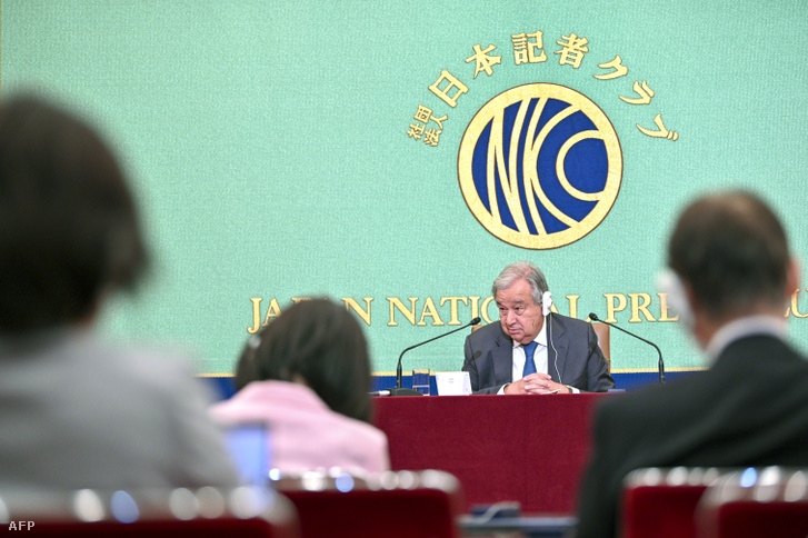 António Guterres Tokióban 2022. augusztus 8-án