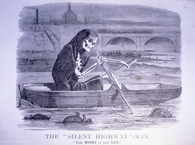 Korabeli illusztráció az 1858-as Nagy Bűzről