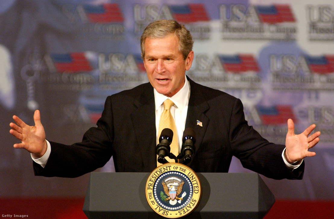 George W. Bush 2002. április 9-én