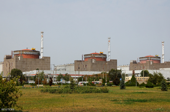 A zaporizzsjai atomerőmű 2022. augusztus 22-én