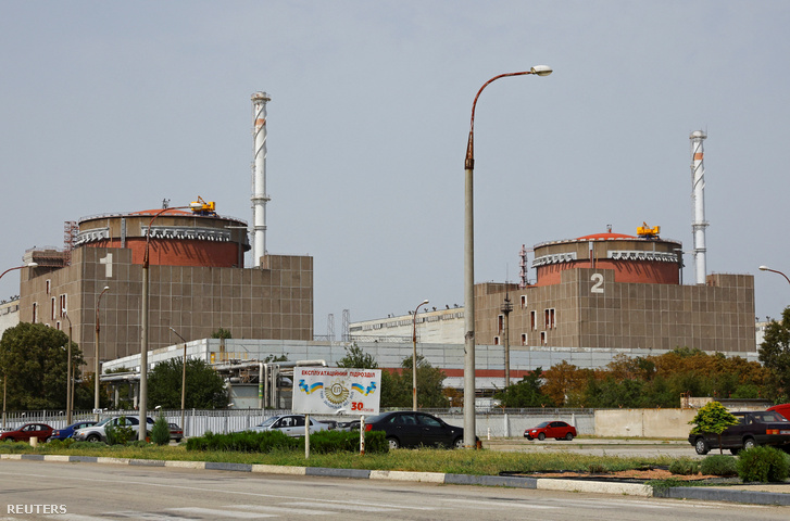A zaporizzsjai atomerőmű Ukrajnában 2022. augusztus 22-én