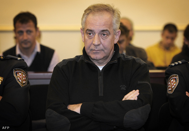 Ivo Sanader a tárgyalóteremben, 2011. október 28-án