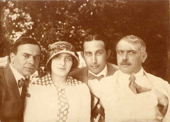 Rajnai Gábor, Gombaszögi Frida, Falus Elek és Bródy Sándor 1912-ben