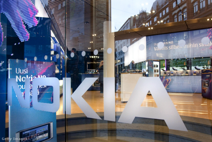 Nokia-üzlet Helsinki központjában