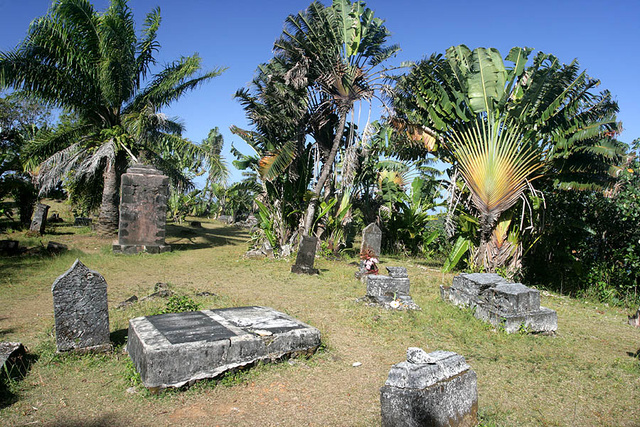 Kalóztemető maradványai a Madagaszkárhoz tartozó Ile-Sainte-Marie szigetén