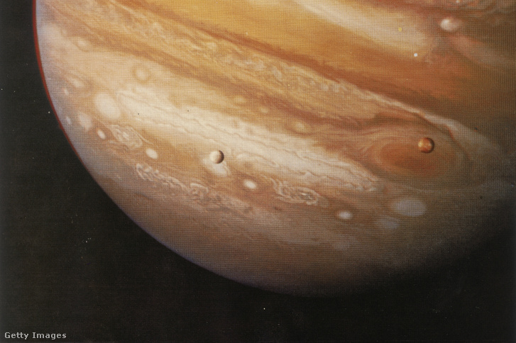 A Voyager 1-ről készült felvételen a Jupiter bolygó 1979-ben
